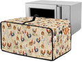 Rooster Chicken Chick Print Waterproof Toaster Oven Cover Heavy Duty Microwave Oven Dust Cover Dust-Proof Universal Kitchen Machine Covers Suitable for Most Microwave Ovens, S