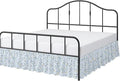 Cottington Lane Ruffled Bed Skirt Full Size with Split Corner, Brushed Microfiber Hotel Quality Dust Ruffle, 14 Inch Drop Gathered Bedskirt, Soft, Stylish, Shrink & Fade Resistant, Garden Bloom
