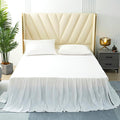 White Bed Skirt King Size Ruffled Bed Skirt with Split Corners, King Bed Skirt 22 Inch Drop, King Size Bed Skirt White for Ruffled Bed Skirt with Split Corners, Bed Skirt King Size