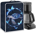 Mumeson Sea Turtle Butterfly Coffee Maker Cover,Home Kitchen Appliance Protector Cover Stain Dust Resistant Supplies Protect Cover with Handle Stand Blender Mixer Dust Covers