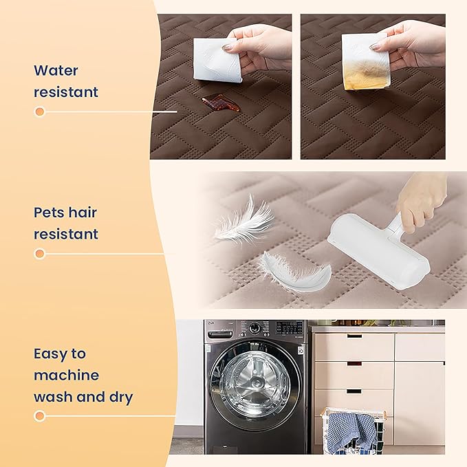 gogobunny 100% Double Sided Waterproof Dog Blanket Soft Pet Bed Cover Reversible Protect Furniture Couch Sofa Car for Puppy Cat Kids (Dark Chocolate/Light Chocolate, 52x82 Inch (Pack of 1))