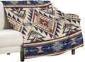 Native Throw Blanket, Southwest Tribal Aztec Pattern Vintage Abstract Ethnic Geometric Print Couch Sofa Bed Plush Throw Blanket 60"x80"