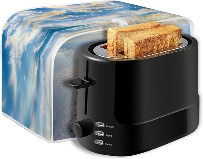 Starfish Printed Toaster Cover - Dustproof, 4 Slice Oven Cover for Home