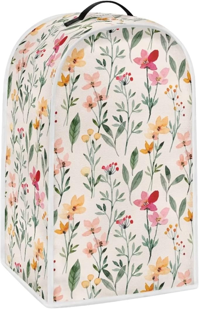 Flowers Print Blender Covers Kitchen Appliance Dust Cover Blender Protector Anti Splash Fingerprint Food Stain, Compatible with Stand Mixer Coffee Maker Juicer
