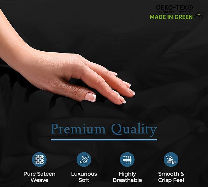 ROYALE LINENS 300 Thread Count 100% Long Staple Combed Cotton Fitted Sheet - Super Soft Deep Pocket Bottom Sheet - Fitted Sheet Only - Elastic Sheet
