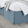 Nestl Stone Blue Bed Skirt King Size - King Bed Skirt 14 Inch Drop - Brushed Microfiber Bed Skirts - Hotel Quality Pleated Bed Skirt - Shrinkage & Fade Resistant