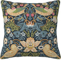 William Morris Vintage Floral Bird Strawberry Thief 18x18 inches Pillow Cover, Outdoor Farmhouse Pillow Cover Home Decor for Couch Sofa