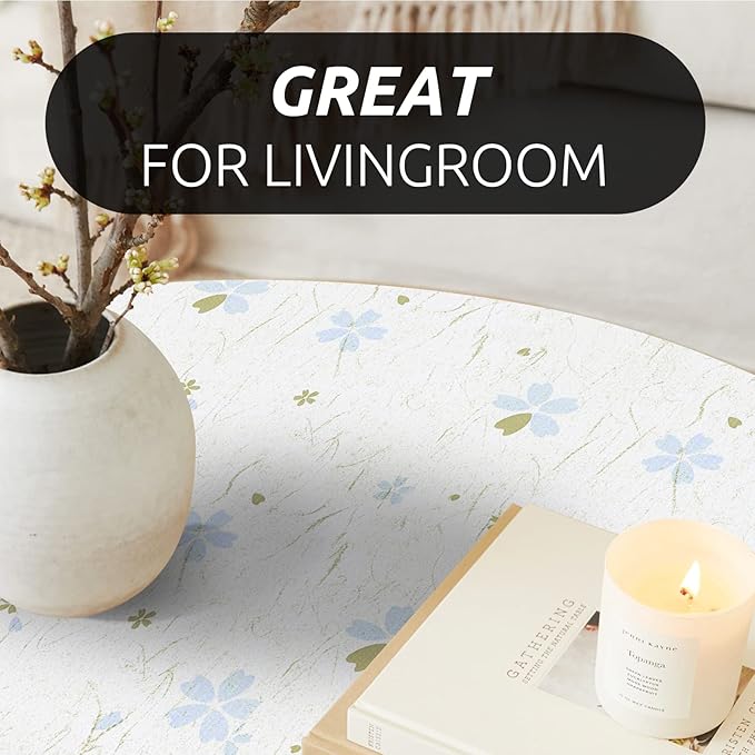 RAY STAR 12X120 Inch Shelf Liner for Kitchen Cabinets, Non-Adhesive Cabinet Liner Washable, PVC Drawer Liner for Dresser Non-Slip Bathroom (Floral)(4 Roll)