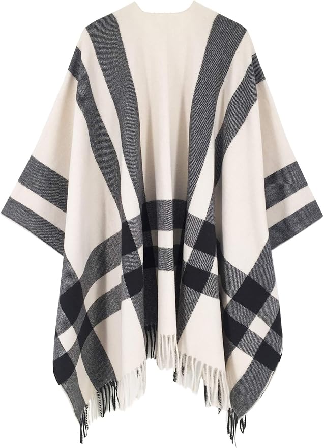 Breezy Lane Women's Shawl Wraps Warm Poncho Ruana Wrap Cardigan