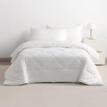 5-Piece Twin Comforter Set with Sheets – Soft and Breathable All-Season Twin Bed in a Bag, Down Alternative Comforter Set for Kids or Teens, White