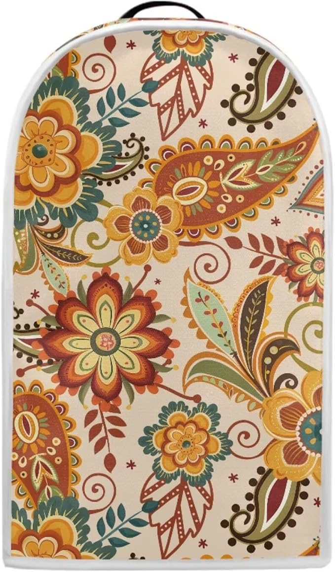 Talayituse Paisley Flower Print Blender Dust Cover, Fingerprint Protection Cover for Stand Mixer or Coffee Machine, Home Kitchen Appliance Covers for Stain Dust Resistant Supplies