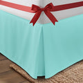 Utopia Bedding Queen Bed Skirt - Soft Quadruple Pleated Ruffle - Easy Fit with 16 Inch Tailored Drop - Hotel Quality, Shrinkage and Fade Resistant (Queen, Spa Blue)