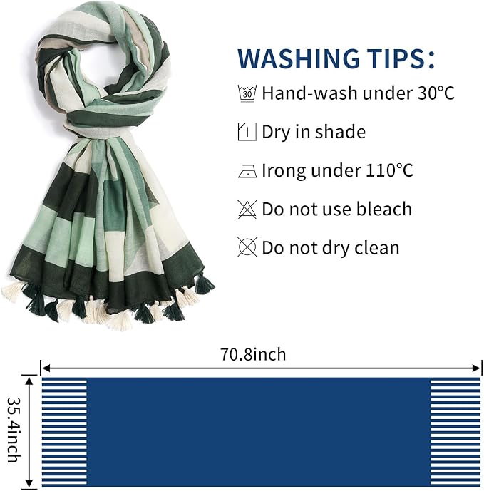 Scarf for Women Lightweight Soft Floral Leopard Printed Scarves Fall Winter Fashion Shawl Wrap with Fringe