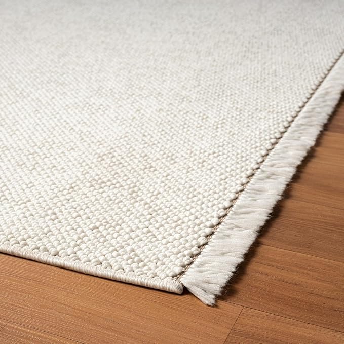 LUXE WEAVERS Stella Collection 246 Cream 2x8 Modern Abstract Area Rug