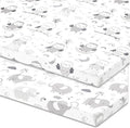 Bassinet Fitted Sheets Compatible with 4moms Breeze Plus Bassinet Model 1045 – Snuggly Soft 100% Jersey Cotton – 2 Pack – Not for Old Models