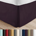 Linen Market Bed Skirt - Ultra Soft Microfiber - Easy Fit with 14 Inch Tailored Drop - Hotel Quality, Shrinkage & Fade Resistant - Bed Cover - Twin Bed Skirts - Bedroom Décor - (Twin, Purple)