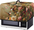 Microwave Oven Dust Cover, Hummingbird Polyester Waterproof Microwave Dust Cover Oil Proof Microwaves Ovens Covers Decorative Kitchen Appliance Covers for Air Fryer Toaster