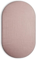 Bassinet Sheet for Baby Boy and Girl, Fitted Sheets for Rectangle, Oval, Hourglass Bassinet Mattress, Muslin Moses Basket Sheets with Neutral Style (Vintage Taupe)