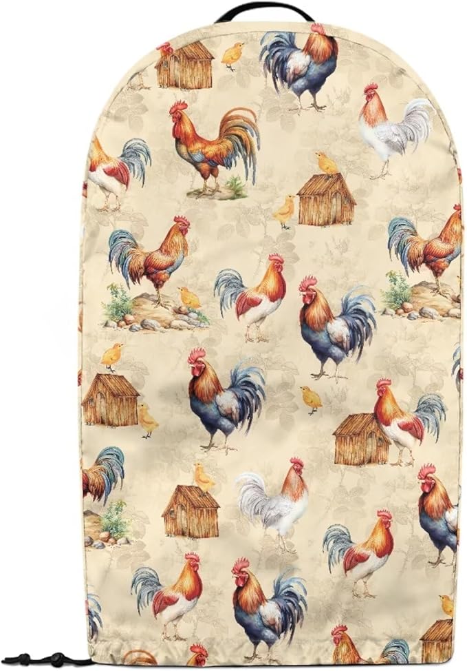 Chicken Rooster Blender Cover Kitchen Blender Dust Covers with Drawstring Food Processor Dust Covers Stand Mixer Case Coffee Maker Appliance Cover for Home Kitchen Indoor