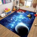 Extra Large Solar System Planets Area Rugs for Living Room Galaxy Starry Sky Kids Boys Bedroom Carpets 5x8 Feet Modern Home Decor Washable Floor Mats