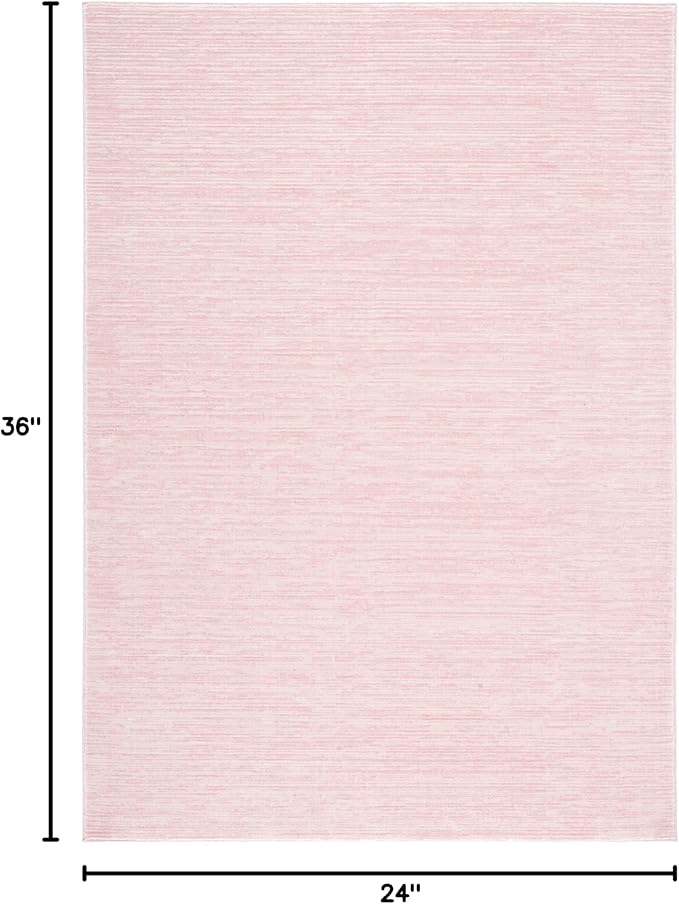SAFAVIEH Vision Collection Accent Rug - 2' x 3', Pink, Modern Ombre Design, Non-Shedding & Easy to Clean, Ideal for Entryway, Foyer, Bedroom (VSN606U)