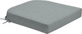 Arden Foam Outdoor Round Back Seat Cushion, 20 x 19, Made with ProFoam, Rain-Proof, Fade Resistant, Stone Grey Leala