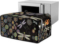 Boho Mandala Dragonfly Print Toaster Oven Cover Dust-Proof Microwave Oven Cloth Cover with Storage Pockets Waterproof Kitchen Machine Covers Case Protections Protector, M
