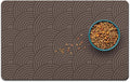 Dog Food Mat for Floors, Absorbent and Quick-Drying Pet Cat Food Mat,Anti-Fouling and Easy-to-Clean Pet Feeding Mat,Dog Bowl Mats for Messy Drinking Water Bowls.17 x32inch Boho Style