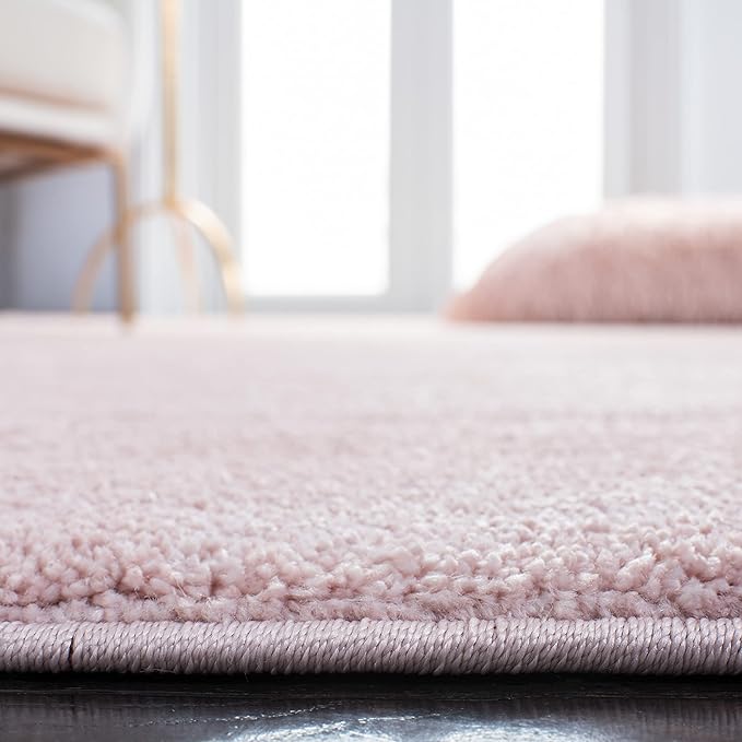 SAFAVIEH Plain and Solid Collection Accent Rug - 3'3" x 5'3", Pink, Non-Shedding & Easy Care, Ideal for High Traffic Areas in Entryway, Living Room, Bedroom (PNS320-4406)