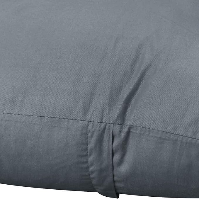 Thmyo 4-Pack 100% Cotton Comfortable Solid Decorative Throw Pillow Case, Square Cushion Cover Pillowcase Sublimation Blank Pillow Covers DIY Throw Pillowcase for Couch(22x22 inch/ 55x55cm, Dark Grey)