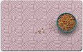 Dog Food Mat for Floors, Absorbent and Quick-Drying Pet Cat Food Mat,Anti-Fouling and Easy-to-Clean Pet Feeding Mat,Dog Bowl Mats for Messy Drinking Water Bowls.17x32inch Boho Style