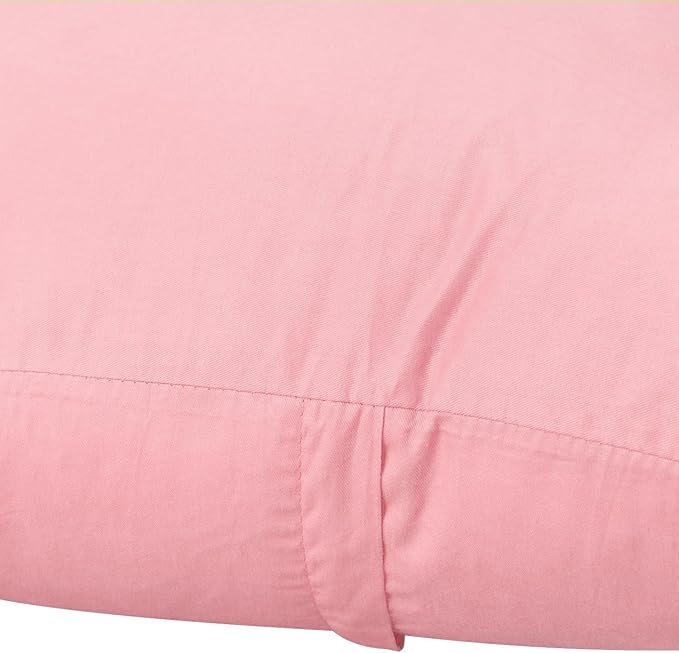 4-Pack 100% Cotton Comfortable Solid Decorative Throw Pillow Case,Thmyo Square Cushion Cover Pillowcase Sublimation Blank Pillow Covers DIY Throw Pillowcase for Couch Sofa(16x16 inch/ 40x40cm,Pink 2)