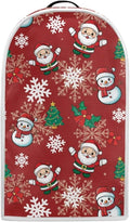 Talayituse Santa Claus Snowman Snowflake Tree Berry Print Blender Dust Cover, Fingerprint Protection Cover for Stand Mixer or Coffee Machine, Home Kitchen Appliance Covers Christmas Decor