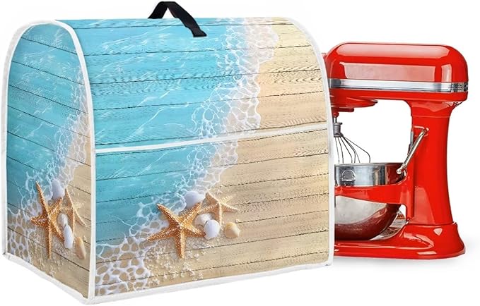Starfish Kitchen Mixer Cover Compatible with 6-8 Quart, Novelty Decorations for Home Kitchen Appliance Dustproof Cover Universal for Air Fryers, Coffee Makers Gift for Holiday