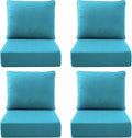 Luxury Outdoor Seat Cushion Set-22 x 24 x 6 Inch Outdoor Chair Cushions with Water Resistant & Removable Cover Outdoor Cushions for Patio Furniture Chair Sofa Couch