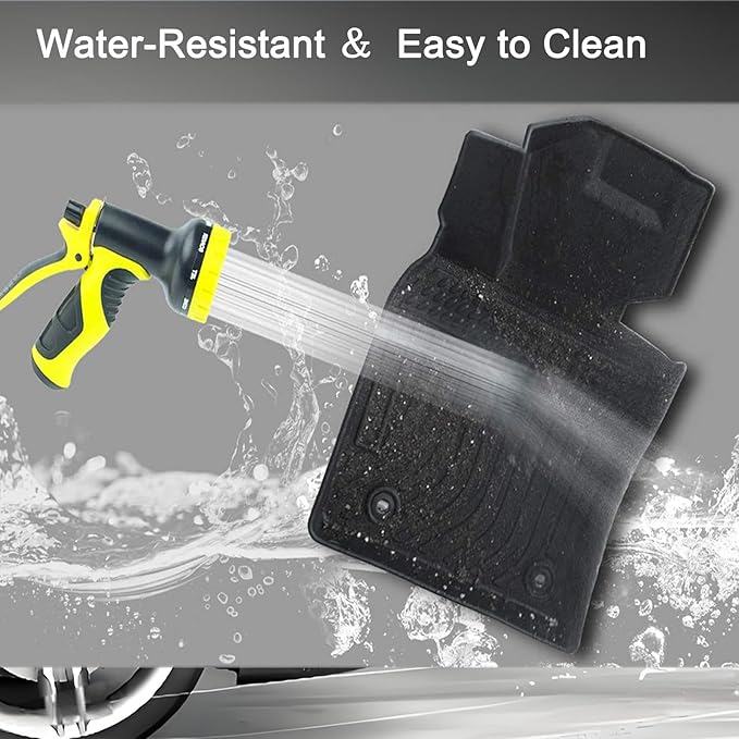CRV Floor Mats Compatible with 2012-2016 Honda CR-V，All Weather Protection Waterproof Durable Anti-Slip Odorless Custom-fit TPE Floor Liner 1st and 2ed Rows Set