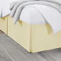 Nestl Vanilla Yellow Full XL Bed Skirt - Full XL Size Bed Skirt 14 Inch Drop - Brushed Microfiber Bed Skirts - Hotel Quality Pleated Bed Skirt - Shrinkage & Fade Resistant