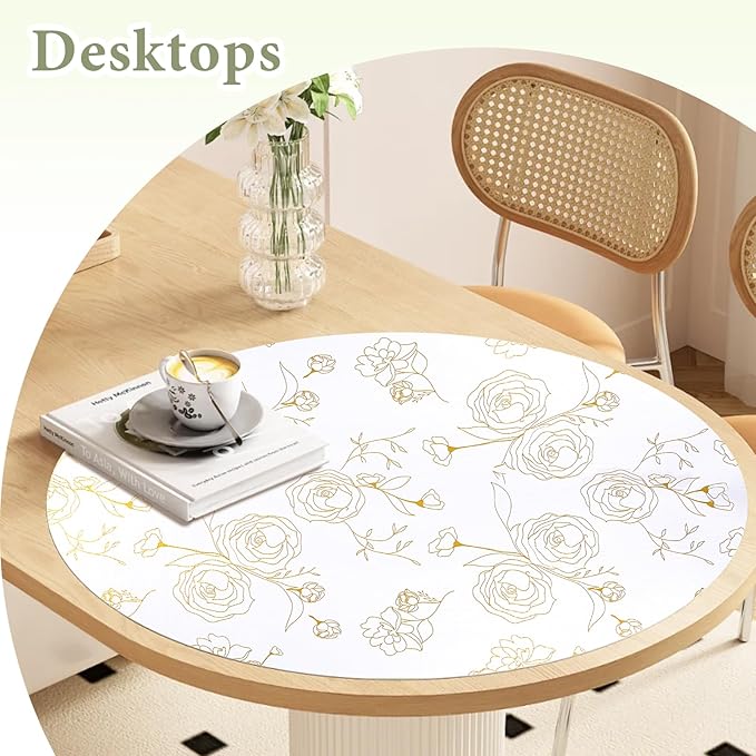 Shelf Liners for Kitchen Cabinets 23.6in x 39.37FT Non Adhesive Drawer Liner Gold Floral Thickened Shelf Liner Paper Strong Non-Slip Easy to Clean for Tool Box Refrigerator with Knife and Tape Measure