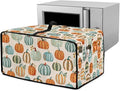 Toaster Oven Dust Cover Dustproof Smart Oven Air Fryer Microwave Cover with Side Pockets, Electric Appliance Protector for Kitchen, M, Pumpkin Pattern