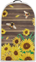 Talayituse Bee Sunflower Wood Print Blender Dust Cover, Fingerprint Protection Cover for Stand Mixer or Coffee Machine, Home Kitchen Appliance Covers for Stain Dust Resistant Supplies