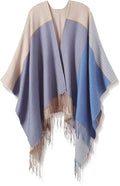 Breezy Lane Women's Shawl Wraps Warm Poncho Ruana Wrap Cardigan