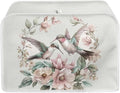 ZFRXIGN Flower Hummingbird Toaster Cover 4 Slice Toaster Dust Cover Small Appliance Covers Toaster Oven Cover Spring Floral Birds Dust Cover Kitchen Decorative Protector Beige