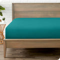 Bare Home Fitted Bottom Sheet Twin Size - Premium 1800 Microfiber - Ultra-Soft Hotel Luxury - Deep Pocket - Durable and Long Lasting - Fitted Sheet (Twin, Emerald)