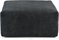 JACH 39.37" Oversized Ottoman Seater for Living Room, Deep Seat Extra Sofa Seater, Minimalist Chaise Ottoman, Modern Corduroy Ottomans for Living Room, Apartment, Black ﻿