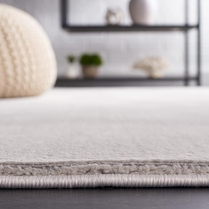 SAFAVIEH Area Rug 8x10 - Revive Collection - Large - Grey, Solid Pattern, Non-Shedding & Easy Cleaning, Ideal for Living Room, Bedroom, Office, Dining Space (REV102F)