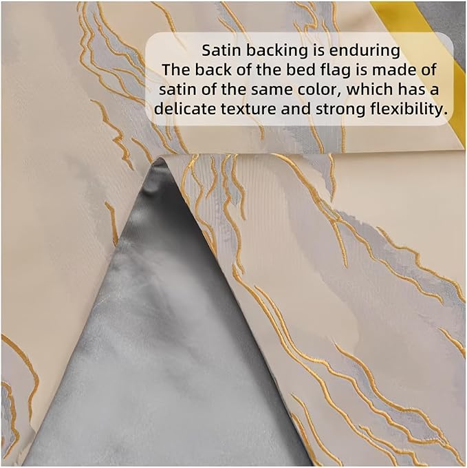 Bed Runner for Guest Room，Luxury Bed Runner，Wedding Bed Runner，Embroidered Bed Runner，Breathable Washable，Hotel Decor，Bed Decorations ，for Home Hotel Decorations(L,50 * 260cm)