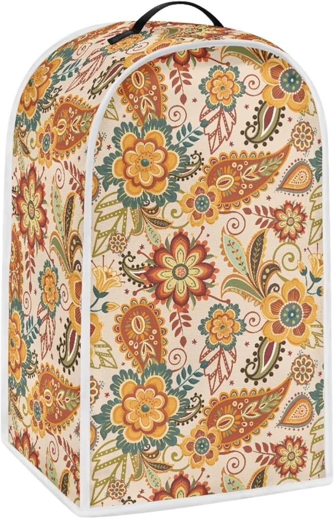 Boho Blender Protective Cover Kitchen Blender Dust Cover Reusable Food Processor Dust Covers Universal Kitchen Appliance Cloth Protector Fall Tabletop Decor Gift for Friends