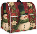 Christmas Mixer Cover Compatible for 6-8 Quart Kitchen Mixer Snowman Kitchen Appliance Dust Cover with Top Handle and Accessories Pocket Christmas Decoration