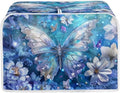Butterfly Printed Toaster Cover, Universal 2 Slice Oven Cover Appliance Cover Toaster, Dustproof Protector Broiler Organizer Bag, Floral Printed Small Kitchen Appliance, BAX-P58-7-13-a7