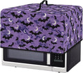 Microwave Oven Cover, Halloween Bat Heat-Resistant Waterproof Toaster Oven Dust Cover Universal for Most Microwaves Ovens Greaseproof Anti-Scratch Microwave Dust Covers